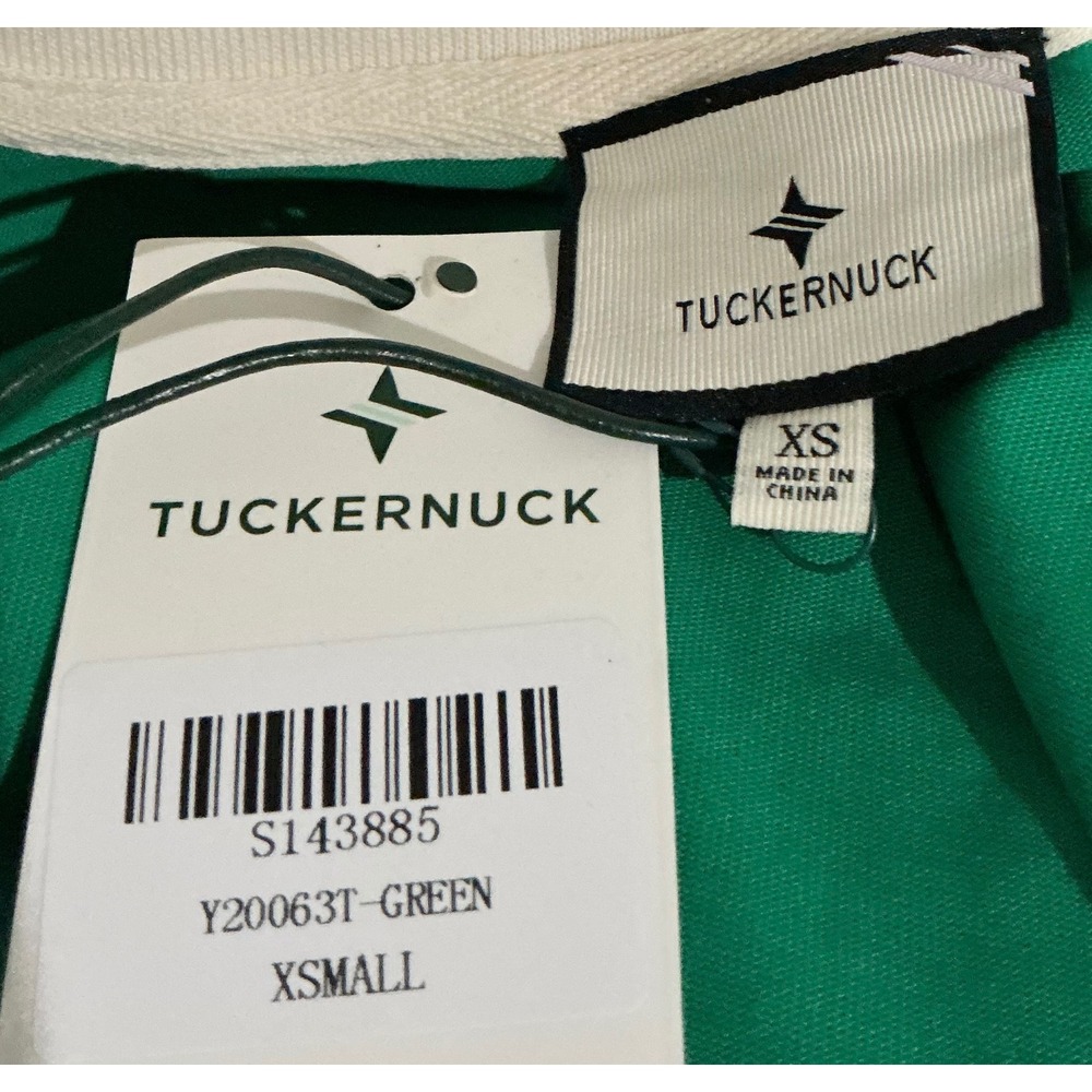 NWT Tuckernuck Sutton Dress Green Cotton Polo Mini Dress Pockets XS / S - Picture 6 of 7